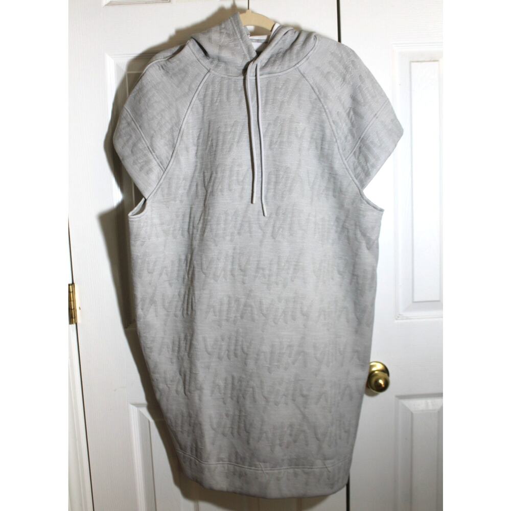 Yitty Gray Major Label Backless Hoodie Dress sz L NEW - Picture 2 of 4